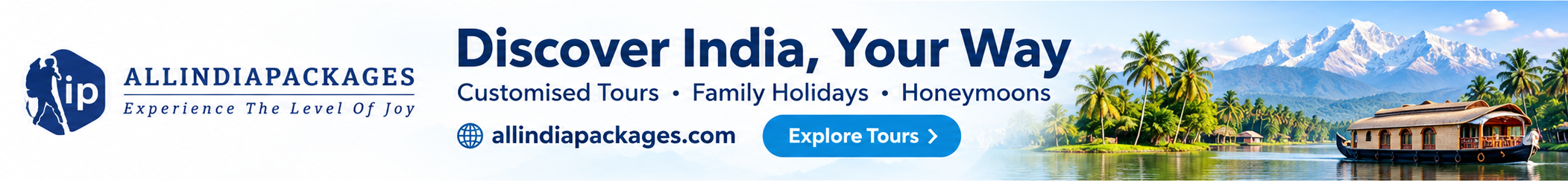 All India Packages — Discover India, Your Way. Customised tours, family holidays and honeymoon escapes. allindiapackages.com.