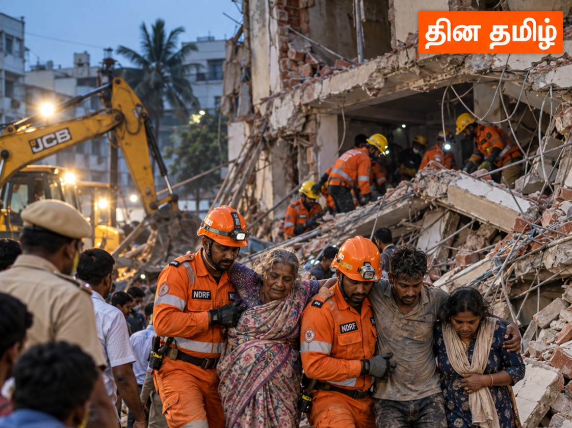 காஞ்சிபுரத்தில் வீட்டுச் சுவர் இடிவு: மூவர் மீட்பு — வழங்கப்பட்ட விளக்கப்படம்; சம்பவப் புகைப்படம் அல்ல