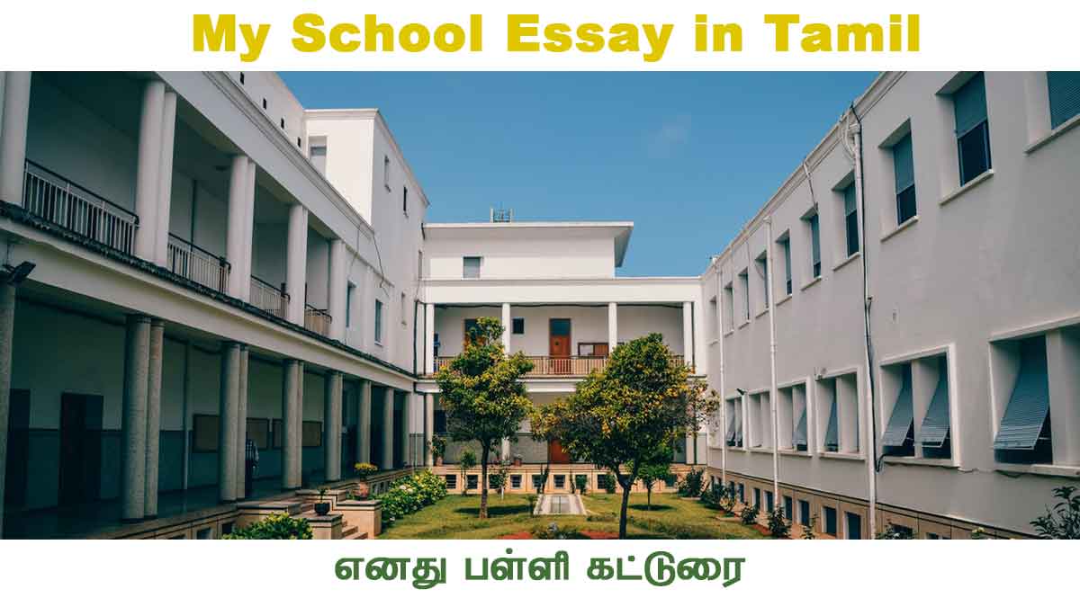essay on my school in tamil